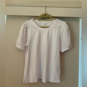 Time and Tru Sheer White Tee- Medium